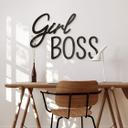 letra 3D Girl Boss - decoración acrílica