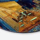 Tableau sur alu-Dibond rond van Gogh - Terrasse du Café le soir