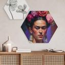 Hexagon Dibond Treechild - Portrait of Frida