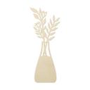 Decoración floral de madera - Ramo en jarrón - Madera de álamo
