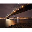 Fototapet Manhattan Bridge at Night - 336x260 cm