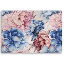 Canvasbillede, Pastelfarvede pæonblomster natur