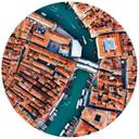 Fototapet - Rundt Colombo - Venedig fra oven - vliesetapet/selvklæbende non-woven tapet