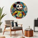 Vægcirkel Treechild - Astronaut Mickey – print på aluminium (Alu-Dibond)
