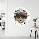 Muursticker rond Listen to the Music