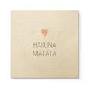 Cuadro de madera Confetti & Cream - Hakuna Matata - Cuadrado