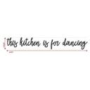 Træbogstaver - This kitchen is for dancing - Poppel