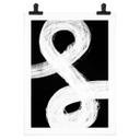 Póster 1X Studio - Juego de luces en blanco y negro