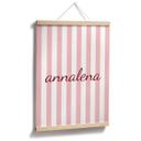 Personlige plakat-striber i pink