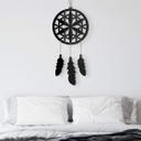 Decoración acrílica flor atrapasueños (4 piezas)
