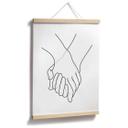 Póster 1X Studio - Line Art Mano a Mano