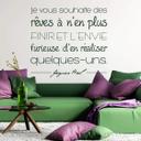 Muursticker Je vous Souhaite...