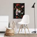 Lienzo de Heem - Naturaleza muerta con flores en un jarrón de cristal