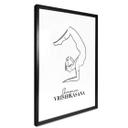 Plakat - Yoga Skorpion - Line Art