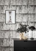 Tekstureret tapet Natural Opulence sort, hvid
