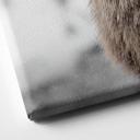 Canvasbillede hjort i snevejr | dyremotiv til stuen - Strigel