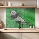 Stænkplade - Ben Heine - Lykkelig Panda