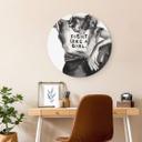 Tableau sur alu-Dibond rond Verbaan - Fight like a Girl