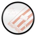 Plakat med længsel efter strand og hav - Soley - Round