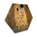 Sekskantet træ Klimt - the Kiss
