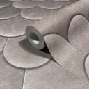 Non-woven tapet i grå 3D-look skalaer vintage brugt look geometrisk 