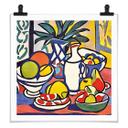 Póster Leche y Fruta - Inspirado en Matisse - Zamart - Cuadrado