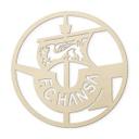 Décoration en bois logo FC Hansa Rostock - bois de peuplier rond Ø55 cm