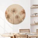 Cuadro de madera Paisaje tropical con palmeras - Haase - Redondo