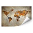 Zelfklevende Poster  Shabby Chic Wereldkaart