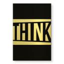 Geborsteld Alu-Dibond met goud-, zilver- & kopereffect - Modern Think statement