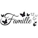 Sticker mural - Famille 5 cadres inclus