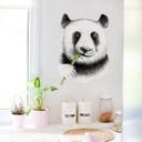 Sticker mural Kvilis - Un panda mâche du bambou