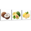 3 stykke lærredstryk, Naturfrugter