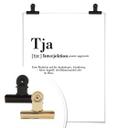 Plakat - Typografi - Tja