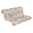 Ikke-vævet tapet Daniel Urban Lines beige creme grå metallic - striber overfladestruktur gang