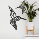 MDF - Decoración en madera de colibrí de origami
