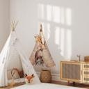 Sticker mural Kvilis - Animaux dans un tipi
