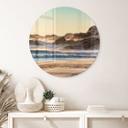 Glasbillede - Strandkyst ved solopgang i Afrika - Hugonnard - Round