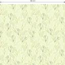 Tapet med mønster Grafiske blomster - blomstermark grøn