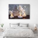 Canvasbillede, Buddha orkidé blomster