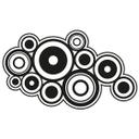 Wallsticker - Retro Ringe