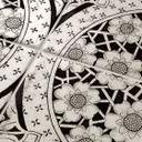 Azulejos Adhesivos flores victorianas oscuras - lote de 12