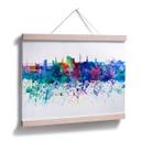 Póster Bleichner - Skyline de Hamburgo en acuarela
