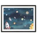 Plakat Rumeventyr med astronauter - Oliver Robins