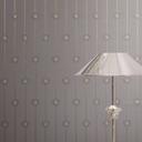 Versace ikke-vævet tapet I Love Baroque striber Medusa Taupe Silver luksuriøst