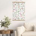 Póster de tela Rosas de Navidad rosas en primavera - UN Designs