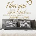 Wallsticker -  To the Moon and back...