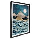 Póster SpaceFrog Designs - Azul índigo
