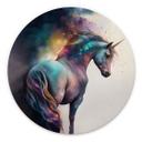 Vægcirkel Heine - Unicorn Magic – print på aluminium (Alu-Dibond)