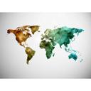 non-woven tapet World Graphic fototapet Designwalls i hvid og blå 